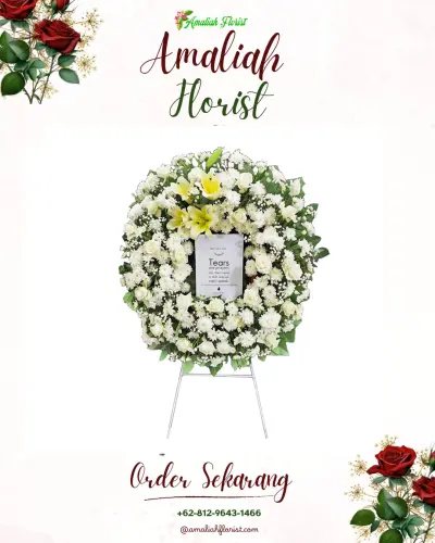 Krans Bunga Duka Cita di Tlogosari